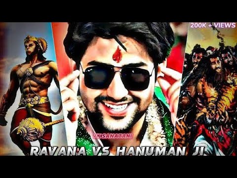 RAVANA VS LORD HANUMAN JI🔥 | HANUMAN JI ATTITUDE STATUS 🚩💫 |