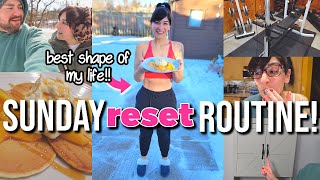 SUNDAY RESET | New Weight Loss Breakfast Meal Prep, Home Gym Deep Clean, READY for 2025