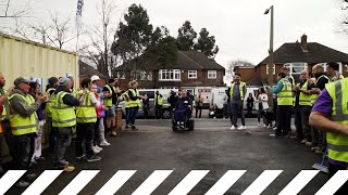 Builders volunteer to help build home adaptations for Rob who was left