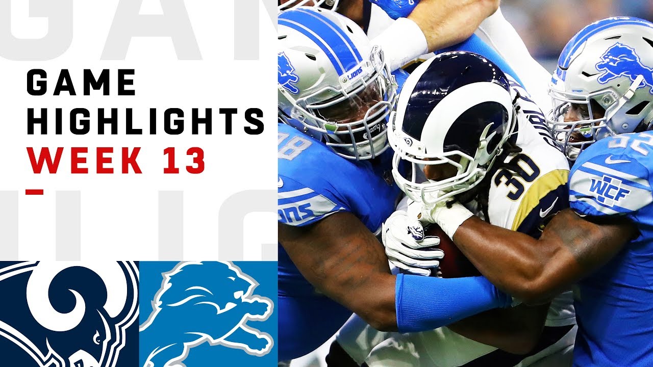 Rams vs. Lions Week 13 Highlights | NFL 2018
