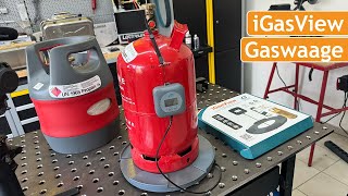 iGasView Gasflasche wiegen | Füllstand Gas für Camper bestimmen | Waage mit App Steuerung Bluetooth