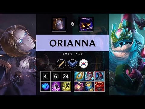Orianna Mid vs Veigar - KR Diamond Patch 25.17