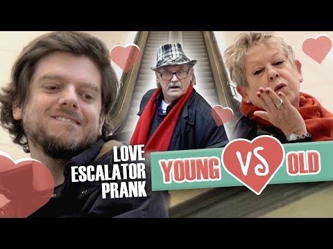 Love escalator prank