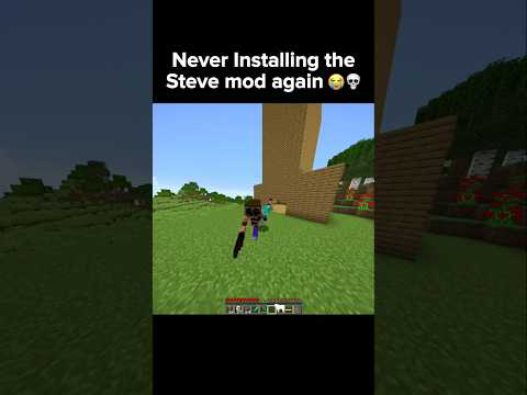 Minecraft Steve mod is so scary