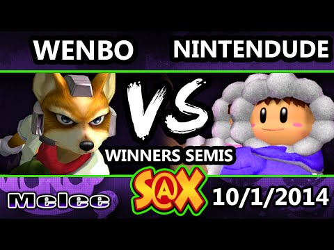 S@X - Wenbobular (Fox) Vs. Apex | Nintendude (Ice Climbers) SSBM Winners Semis - Melee