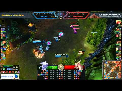 DreamHack Bucharest 2013 LoL Qualifiers - Upper bracket - Red Bananas vs Like a Sir - game #2