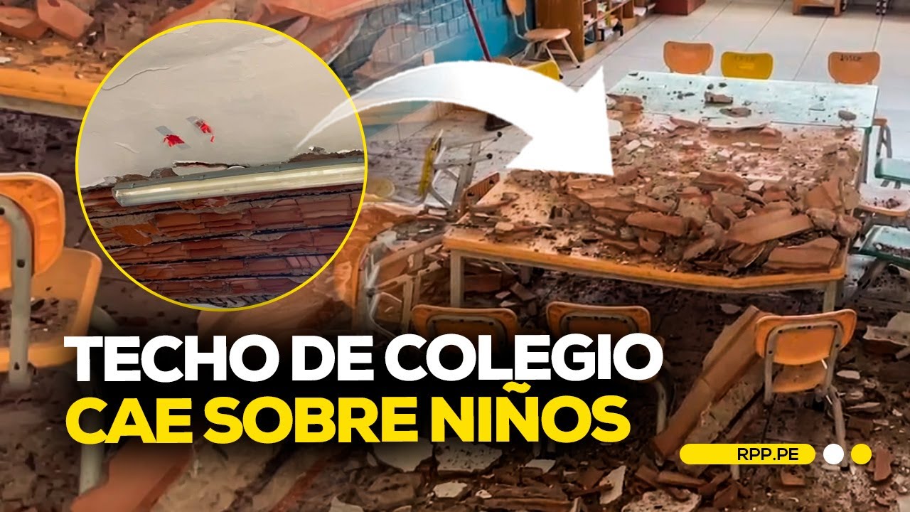 Seis niños heridos tras caída de techo de su colegio en SJM #ENCENDIDOSRPP| ENTREVISTA