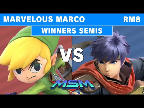 MSM Online 40 - Marvelous Marco (Toon Link) Vs. RM8 (Ike) Winners Semis - Smash Ultimate