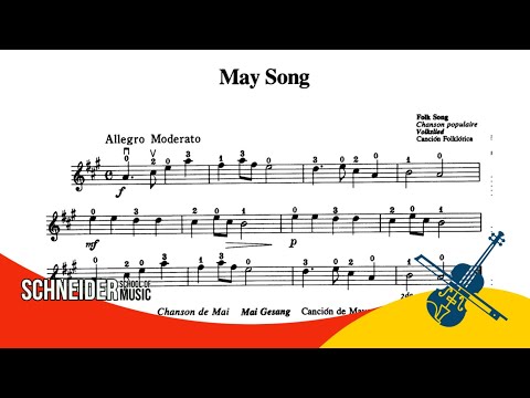 06 - May Song | Suzuki Book 1 | Violin Sheet Music [Partitura para Violino]