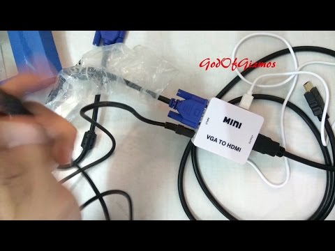 How to connect vga to hdmi converter for smart tv