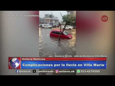 Complicaciones por la lluvia en Villa María