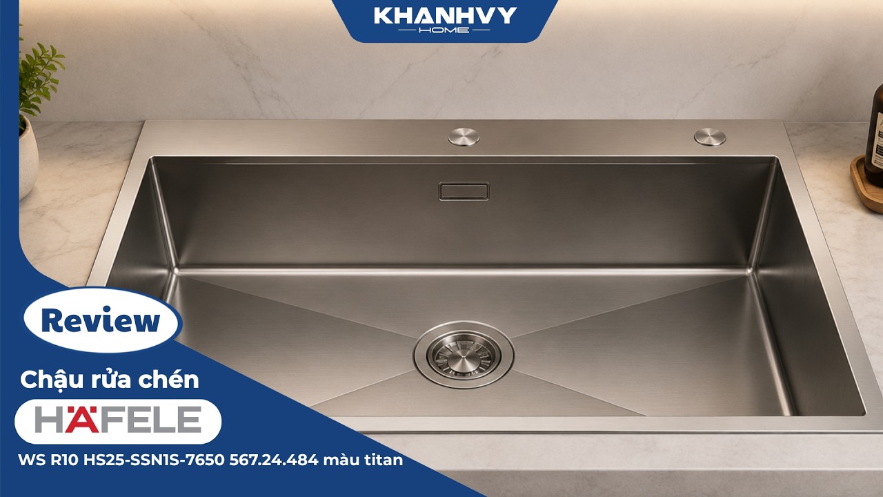 Chậu rửa chén Hafele WS R10 HS25-SSN1S-7650 567.24.484 màu titan