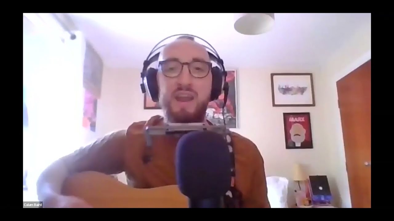 Calum Baird: performing 'The Ever Willing Soldier'