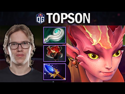 OG.TOPSON DARK WILLOW WITH AGHANIMS-EULS - DOTA 2 7.27 GAMEPLAY