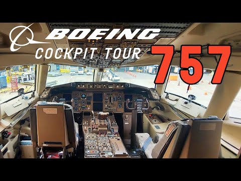 BOEING 757 COCKPIT TOUR | United Airlines Boeing 757-200