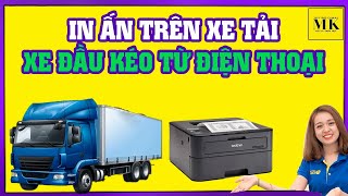 Máy in trên xe oto xe tải container bằng điện thoại Brother HL 2366dw