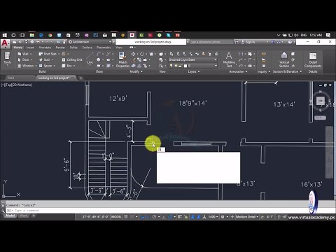 How to make 2d floor plan in Autocad 2017 | AutoCAD 2D and 3D Complete Training | Lesson 63