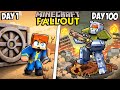 I Survived 100 Days In Fallout In Minecraft