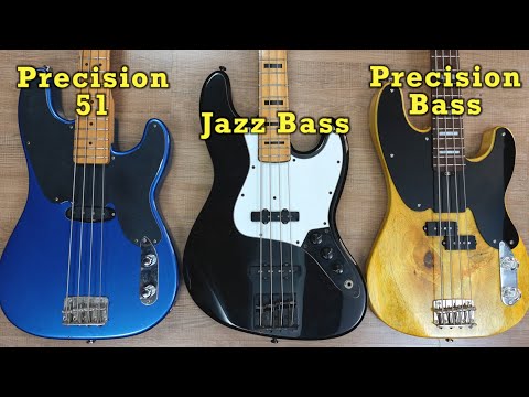 Jazz Bass vs Precision Bass vs Precision 51