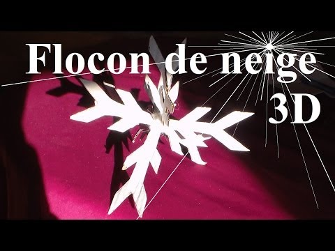 Flocon de neige 3D pour Noël | Activité manuelle de bricolage pour enfants