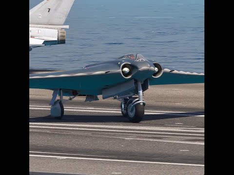 This Pilot is So Great! Flying Horten Ho 229 U.S. Navy from an Aircraft Carrier