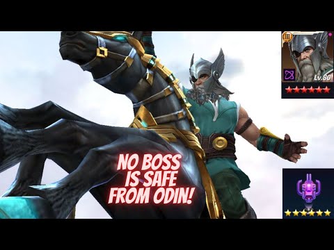 LVL 80 ODIN vs ALL THE WORLD BOSS LEGENDS :) & DORMAMMU GBR - Marvel Future Fight