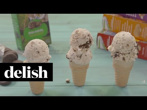 How To Make Thin Mint No-Churn Ice Cream | Delish