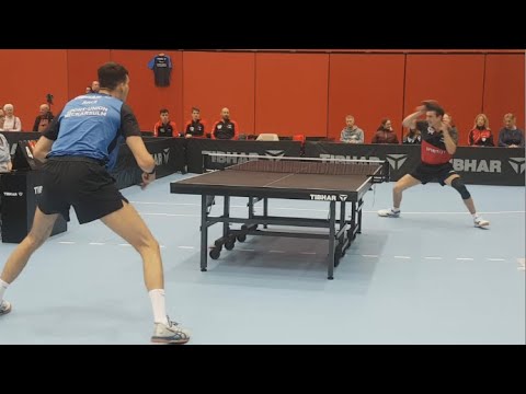 3.Bundesliga Süd | Der Größte TT Spieler in Deutschland mit 2,01m... V.Anca(2198) : M.Spieß(2165)