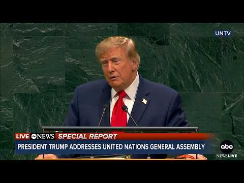 President Trump speaks at United Nations General Assembly