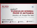 Kurikulum Minimal Prodi S1 Aktuaria (Sosialisasi & Pendapat Ahli) Kurikulum Minimal Prodi S1 Aktuaria (Sosialisasi & Pendapat Ahli)