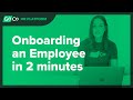 Onboarding an Employee in 2 minutes - GoCo HR Software