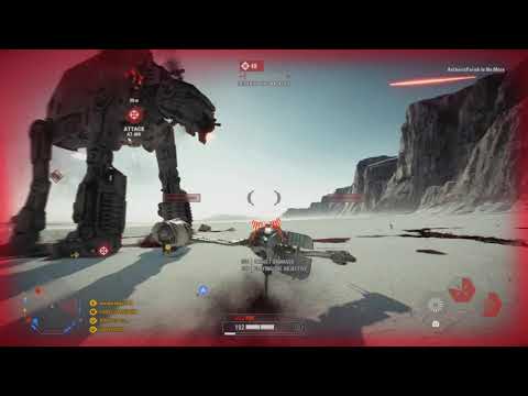 Destroying both AT-M6 walkers in 5minutes! new record?| SWBF2