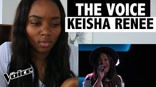 The Voice 2017 - Blind Audition - Keisha Renee: “I Can&#39;t Stop Loving You” - REACTION!