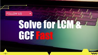Ladder Method to Solve for LCM and GCF #shorts