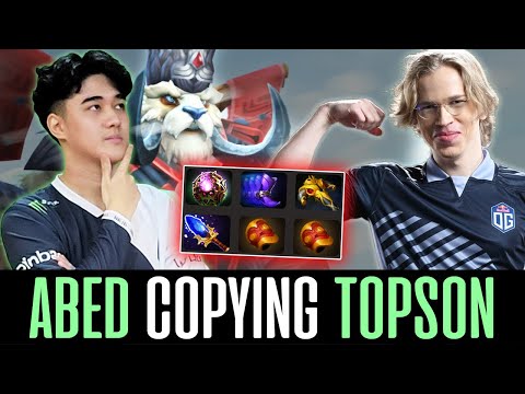 ABED copying TOPSON's Build on TUSKAR - Pure SKILL, No LUCK! DOTA 2