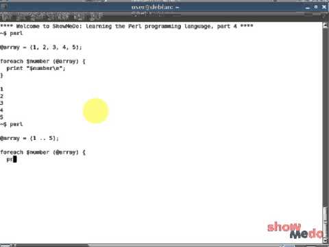 Introduction to Perl: Arrays and Loops