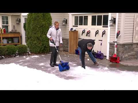 Snow Joe 13.5" Cordless Directional Snow Thrower Kit w/ Charger on QVC