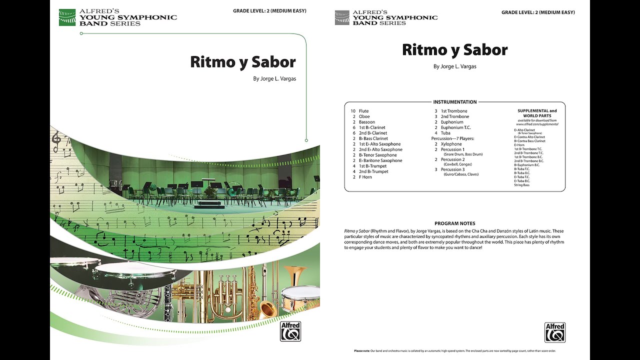 Ritmo y Sabor, by Jorge L. Vargas – Score & Sound