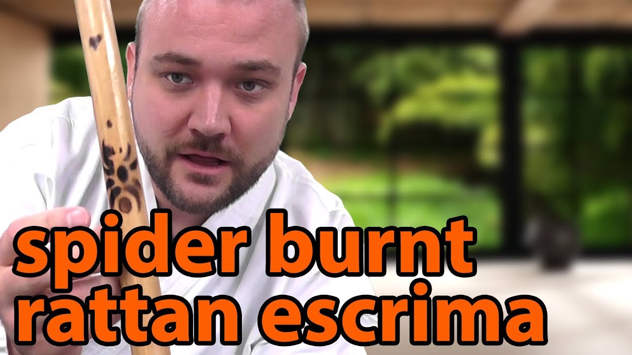 Spider Burnt Rattan Escrima Unboxing and Demo | KarateMart.com