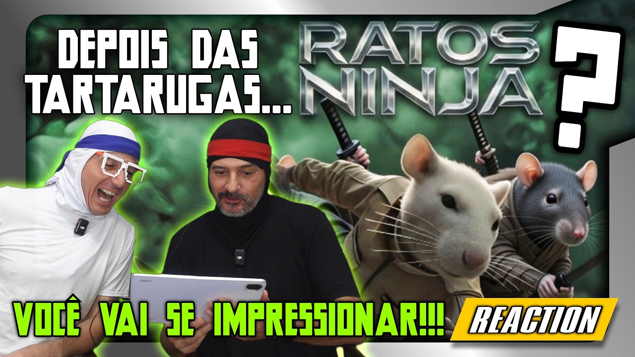 ADEUS TARTARUGAS? 🐢 RATOS NINJA É O NOVO FILME QUE VAI TE SURPREENDER! 🐭⚔️#reaction