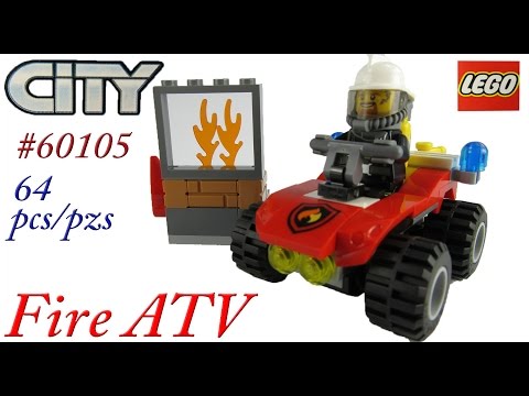 Vidéo LEGO City 60105 : Le 4x4 des pompiers