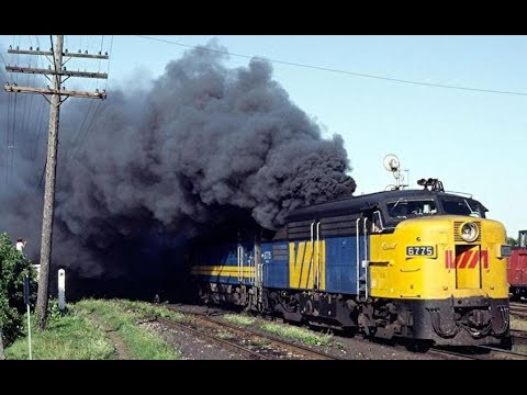 Crazy Cold Start Diesel Locomotive Engines and Sound I ALCO LOCO