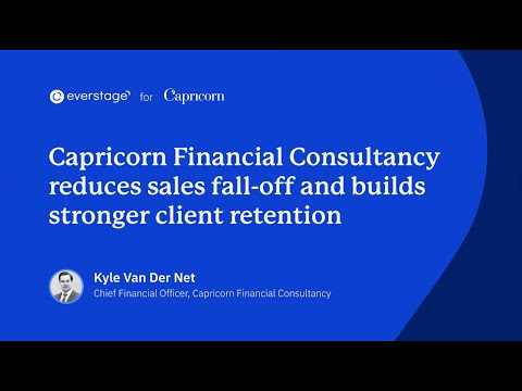 Capricorn Financial Consultancy reduces sales fall off & builds strong client retention by Everstage