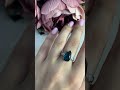 Серебряное кольцо с топазом Лондон Блю 4.1ct
