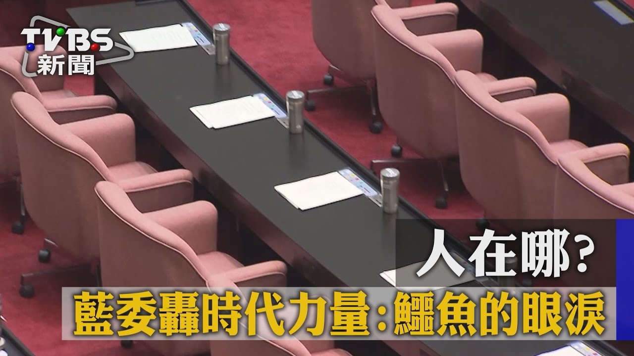 人在哪？　藍委轟時代力量：鱷魚的眼淚