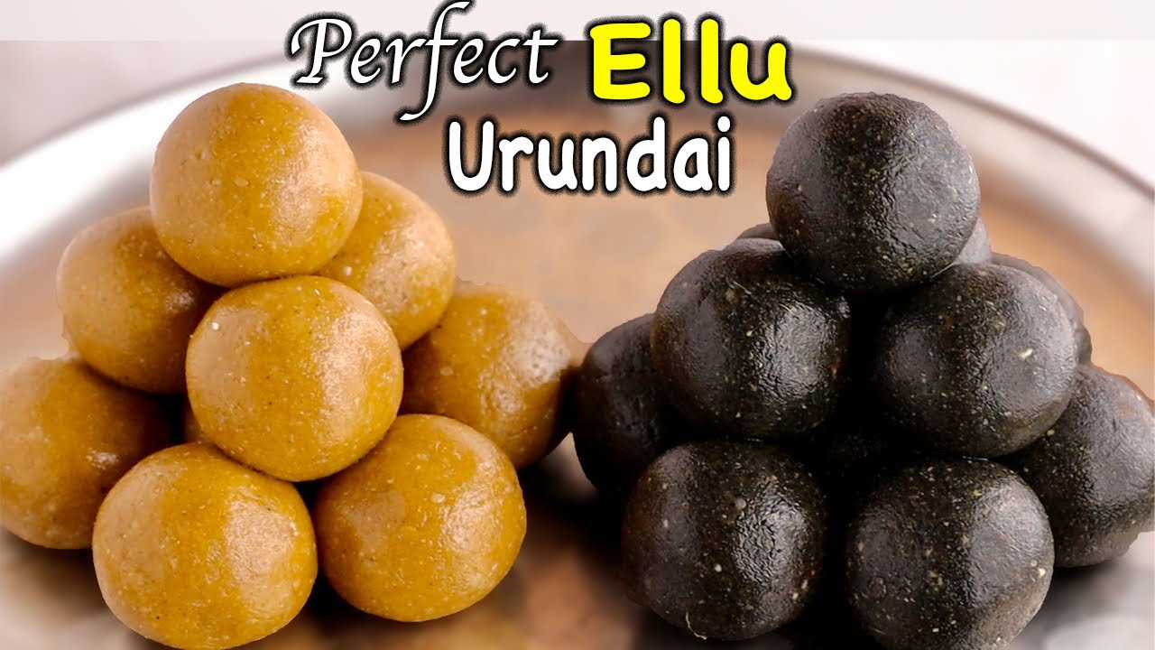 2 வித எள்ளு உருண்டை | Healthy Sesame Balls | How to Make Ellu Urundai in Tamil | Sesame balls