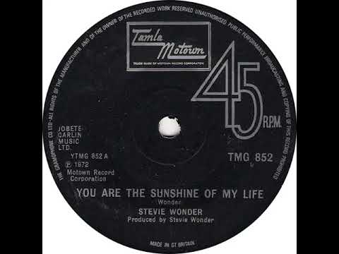 UK New Entry 1973 (98) Stevie Wonder - You Are The Sunshine Of My Life