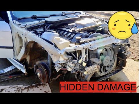 Salvage auction drift car came with a sad surprise underneath it, restoring it will take longer now