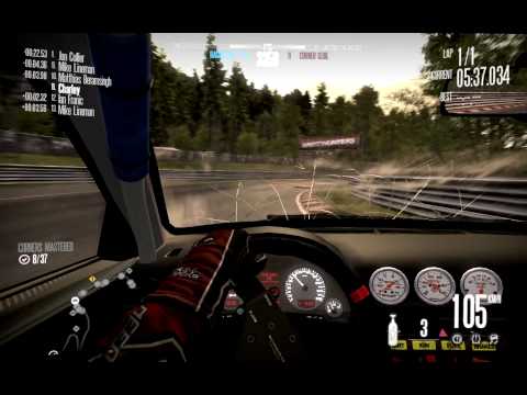 NFS: Shift, Nordschleife 8:43 Audi S4 (1st time hard A.I. & no racing line) 1080p