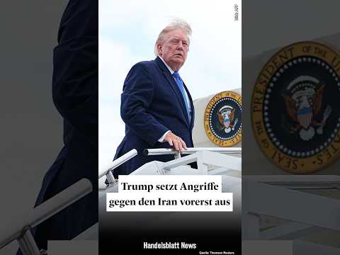 Video Thumbnail: Trump setzt Angriffe gegen den Iran vorerst aus